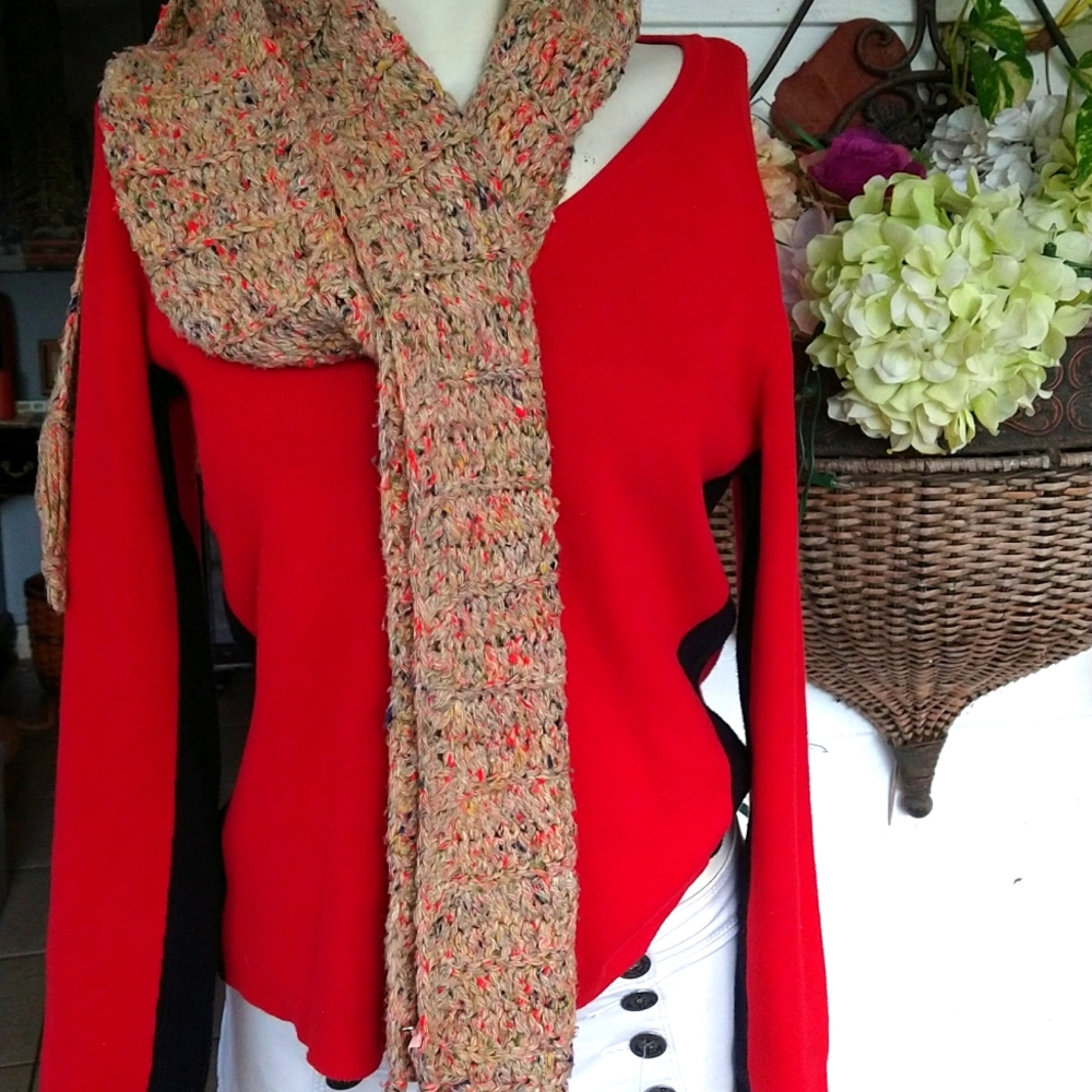 65 in Long handmade scarf men or woman